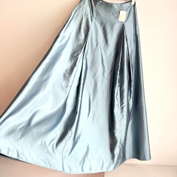 Vintage Scott McClintock Iridescent Blue Maxi Prom Skirt NEW 8/Small - Picture 3 of 7